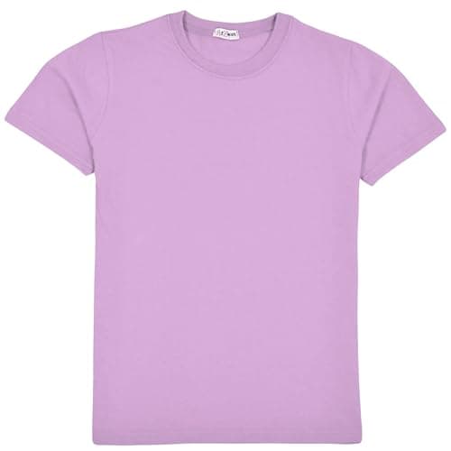 Image of A2Z 4 Kids Boys T Shirts Plain Black T Shirt Soft - Boys PL T Shirt Lilac 11-12