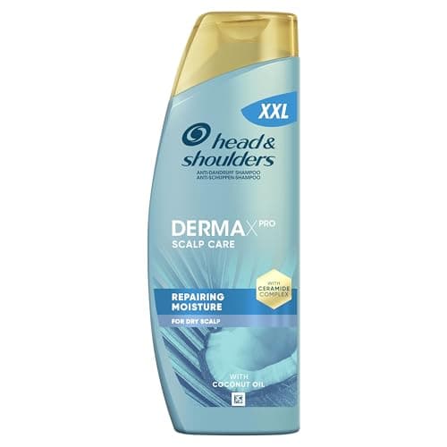 Image of Head & Shoulders DermaXPro Nourishing Moisture Anti-Dandruff Shampoo 500 ml with Coconut Oil and Ceramide Complex, 72H Moisture for Dry Scalp