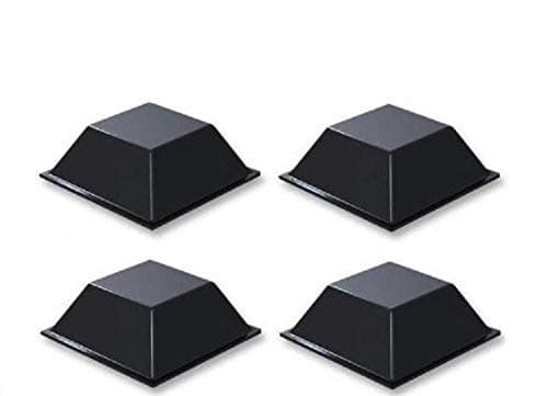Image of ElectromartUK 4 X SELF ADHESIVE STICK ON RUBBER FEET 21MM X 21MM X 8MM