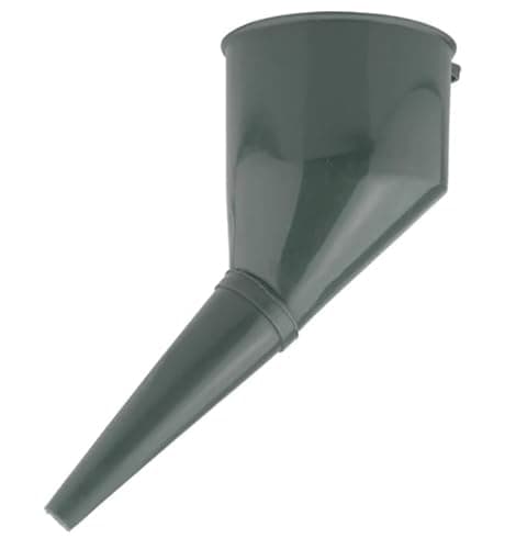 Image of Fuel Funnel with Fine Mesh Filter and Handle for Easy Refilling - Thick Plastic Fuel Funnel for Petrol, Diesel, Oil, Ad-blue, Water, Screen Wash (Grey)