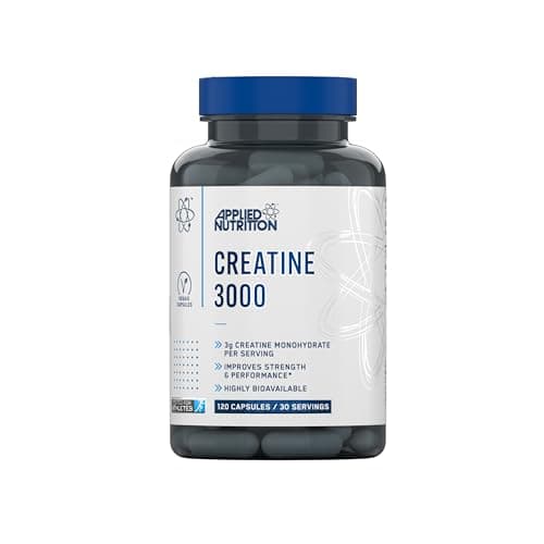 Image of Applied Nutrition Creatine Monohydrate Capsules 3000mg Per Serving – High Strength Gym Supplement for Men & Women – Unflavoured Energy & Performance Support for Workout (120 Capsules – 30 Servings)