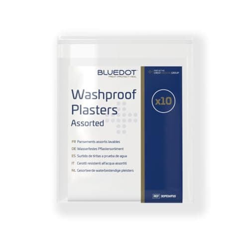 Image of Blue Dot Assorted Washproof Plasters 10-Piece
