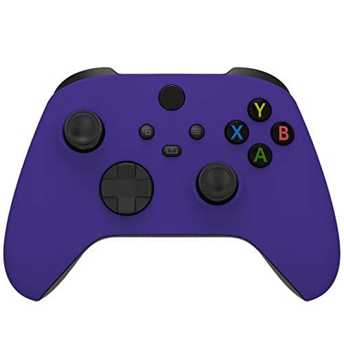 Image of eXtremeRate Purple Replacement Shell for Xbox Series X & S Controller - Personalized Upgrade - Soft Touch Grip Cover Custom Gaming Case Faceplate for Xbox Core Controller [Controller NOT Included]
