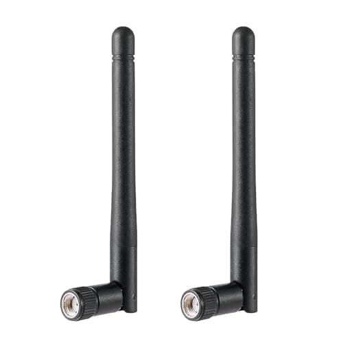 Image of 2 Pack wifi antenna for pc, network antennas, Dual Band 2.4GHz & 5GHz/5.8GHz, for Router, Wireless Network Card, USB Adapter, Video Surveillance Monitor