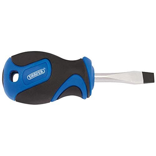Image of Draper 48921 Plain Slot Screwdriver with Soft Grip Handle, 6.0mm x 38mm