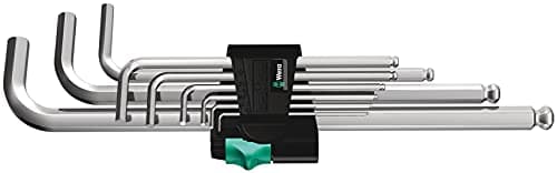 Image of Wera 950/9 Hex-Plus 1 L-Key Set, Metric, Chrome-Plated, 9 Pieces
