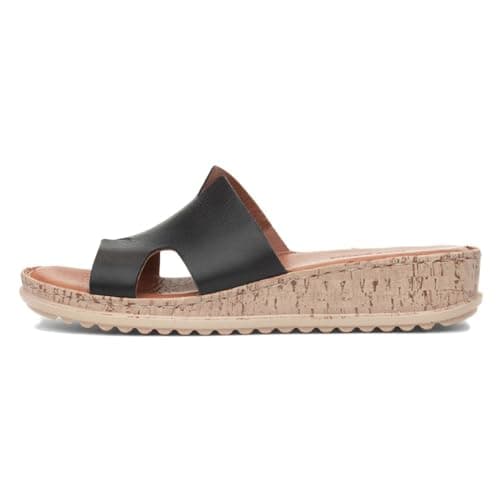 Image of Hush Puppies Female Eloise Mule Sandal, Black, 4