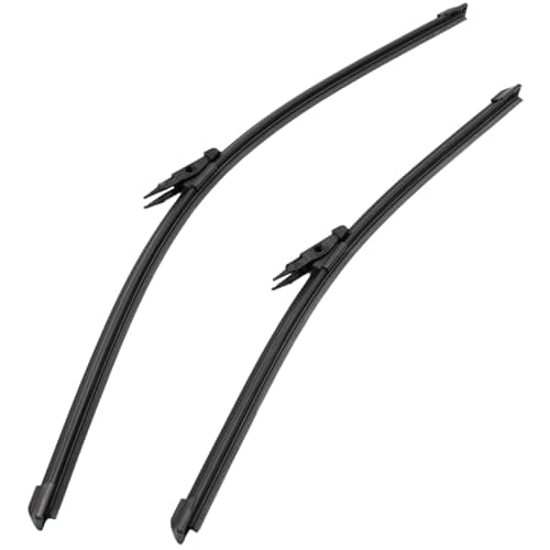 Image of BIAREN Front Windscreen Wiper Blade For Land Rover Freelander II BMW 3 Series E90 F30 G20 Audi A3 S3 8P1 8PA Mercedes A GLA Class W176 X156-24" & 19" (600mm/480mm) - 8P0998002A - 2 pcs
