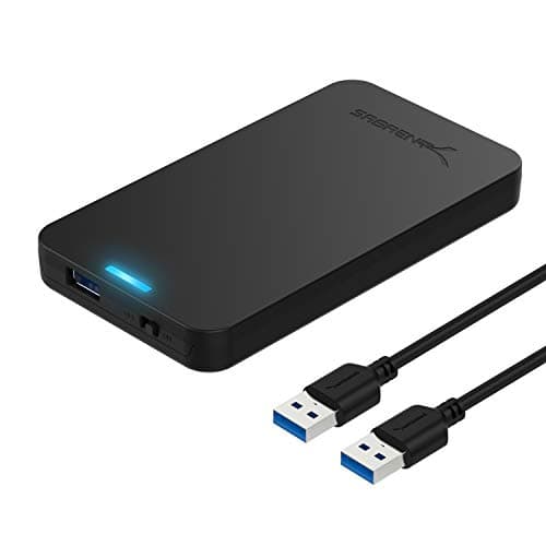 Image of SABRENT SSD Enclosure, Hard Drive Enclosure, Super Fast Data Transfer 2.5 SSD Enclosure, Support UASP, External Tool-free SATA Enclosure, USB cable included (EC-UASP)
