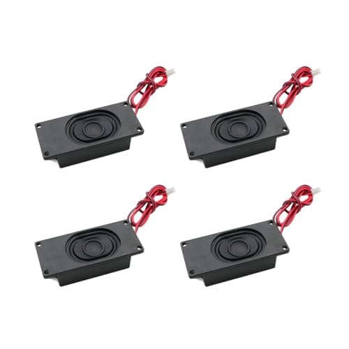 Image of JZK 4 PCS Mini Speakers, 3 Watt 8 Ohm Small Speakers, Audio Loudspeaker with 3W 8 Ohm JST-PH2.0 2 Pin Interface for Arduino Motherboard Electronic DIY Projects, LCD TV Monitor, Soundbar