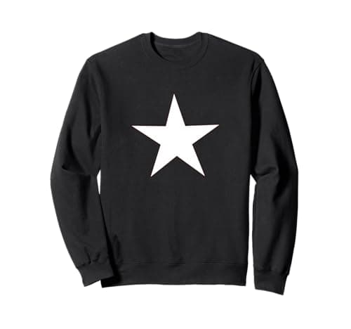 Image of White Star on Front Sweatshirt