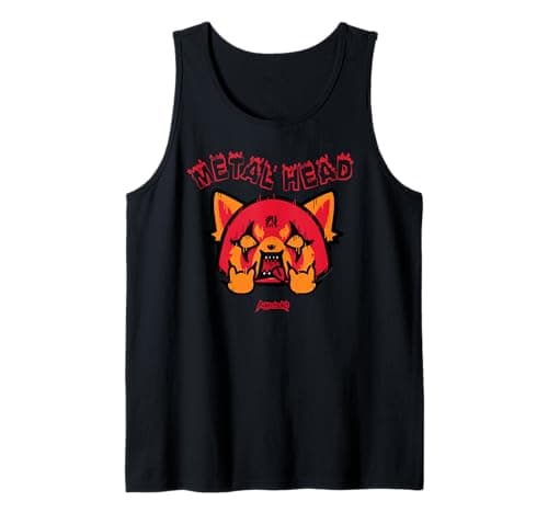 Image of Aggretsuko Metal Head T-Shirt Tank Top
