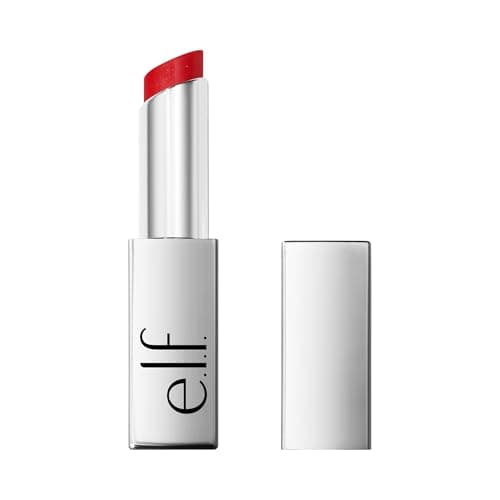 Image of e.l.f. Glow Reviver Lip Oil Stick, Tinted Lip Oil Stick, Non-Sticky & Hydrating for a Soft-Shine Finish, Vegan & Cruelty-Free, Cherry on Top