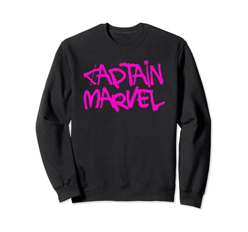 Image of Captain Marvel Spray Text Sweatshirt