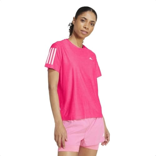 Image of adidas Women's Own The Run Base Tee, Lucid Pink/White, XS