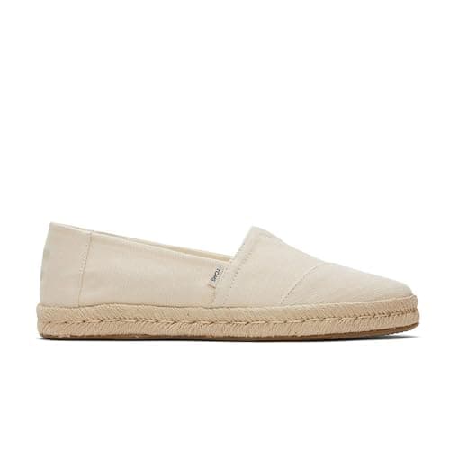 Image of TOMS Women's Alpargata Rope 2.0 Espadrille, Natural Recycled Cotton Slubby, 5.5 UK