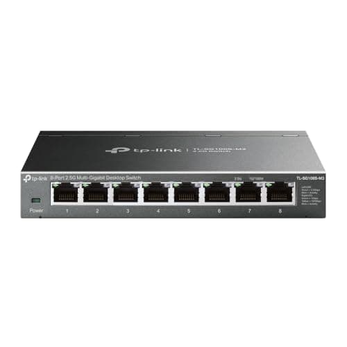 Image of TP-Link TL-SG108S-M2 | 8-Port 2.5G Multi-Gigabit Unmanaged Network Switch, Ethernet Splitter | 2.5G Bandwidth | Plug & Play | Desktop/Wall-Mount | Fanless Metal Design | Limited Lifetime Protection