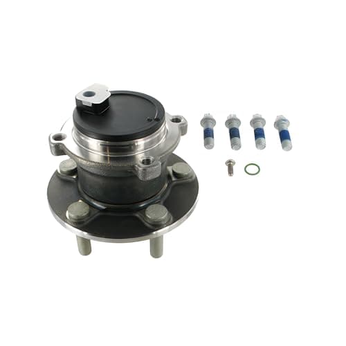 Image of SKF Wheel Bearing Kit With Integrated ABS Sensor VKBA 6565 Rear Axle Position Height 173 mm Length 153 mm Width 153 mm - OE Quality