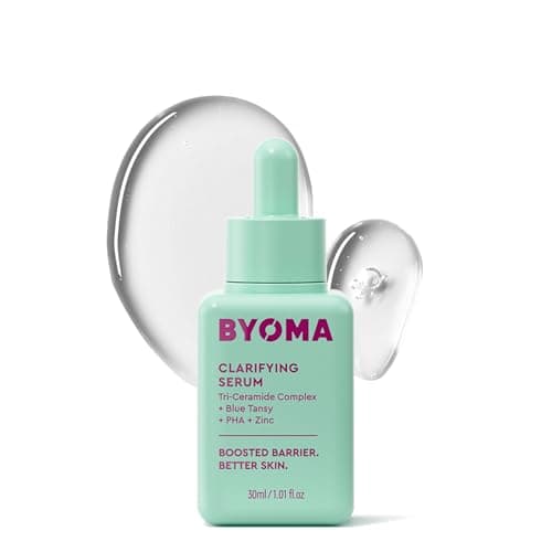 Image of BYOMA Clarifying Serum (30ml) Barrier Repair Facial Serum for Acne Prone Skin, with Ceramides, Blue Tansy, PHA and Zinc for a Balanced and Healthy Skin