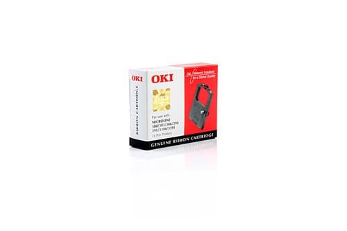 Image of Ribbon Original OKI 1x Black 09002309 / ML 390 for OKI ML 380