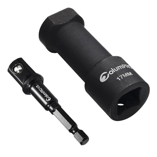 Image of ColumPRO 17mm Unistrut Channel Socket Set, One 17mm 1/2" Drive 42 Cr-Mo Steel Impact Socket with One Adapter for Easy Use