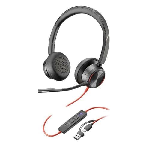 Image of HP Poly Headset Blackwire C8225-M Stereo USB-C/A Teams 8X225AA