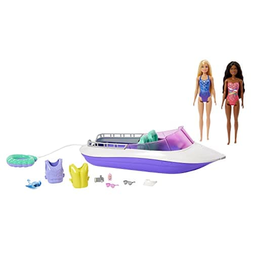 Image of Barbie Mermaid Power Dolls, Boat and Accessories