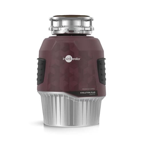 Image of InSinkErator Evolution Plus 1000 EC Food Waste Disposal Unit with Air Switch - Continuous Feed Waste Disposal Unit for Sink Use - Kitchen Sink Accessories and Gadgets - 31.2 x 20.9 x 20.9 cm