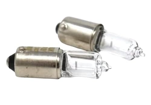Image of H6W 433 Clear Halogen Side Light Bulbs 6W 12V High Performance Xenon Gas Filled Parking Lamp Replacement Pair Standard Warm White Twin Pack for Cars and Motorcycles Road Legal 2 Pieces