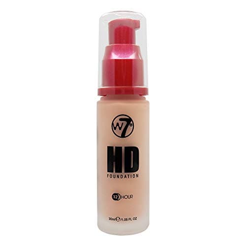 Image of W7 HD Foundation - Oil-Free Liquid Foundation for Poreless, Matte Medium Coverage - 30ml (Natural Beige)