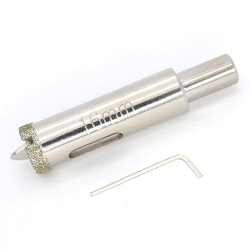 Image of DaduoRi 16mm Diamond Hole Saw with Pilot Bit, 16mm Tile Hole Cutter with Center Drill Bit for Marble, Granite, Ceramics,Porcelain Tiles, Glass