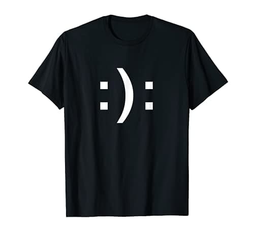 Image of Happy Face Sad Face Emoticon T-Shirt