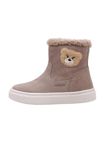 Image of Geox Baby Girls Nashik Ankle Boot, Dk Beige, 6 UK Child