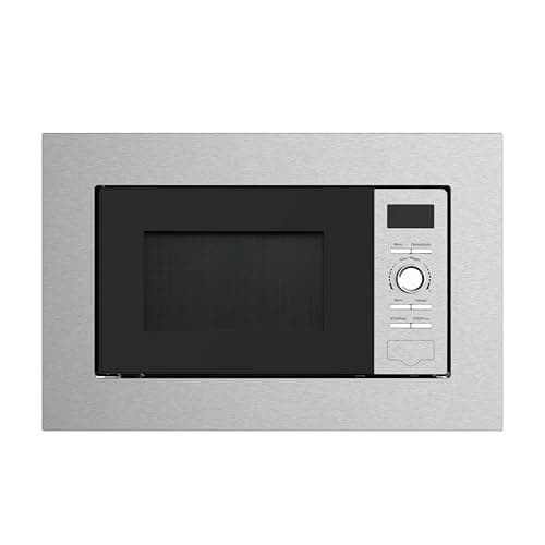 Image of Cookology CBM20LSS Built-in Integrated Microwave Oven in Stainless Steel - 20 Litre Capacity - 25.5cm Turntable - 800W Power - 5 Power Levels - 8 Auto Cooking Programs - Defrost Function - Child Lock