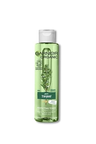 Image of Garnier Organic Thyme Purifying and Perfecting Toner for Combination and Oily Skin, Enriched With Salicylic Acid 150 ml (Packaging may vary)