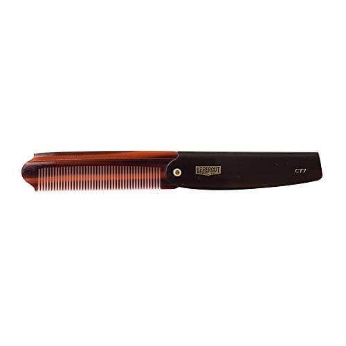Image of Uppercut Deluxe CT7 Flip Comb For Men, A Tortoise Shell Men's Pocket Comb