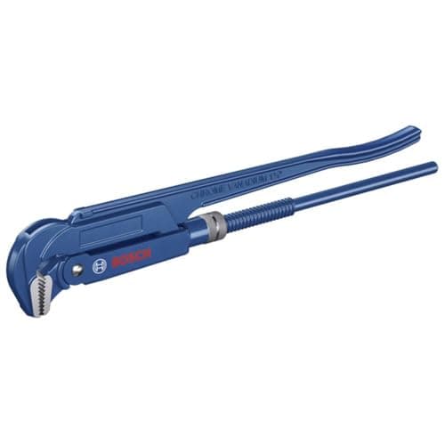 Image of Bosch Professional Corner Pipe Wrench (90° jaw Position, Chrome-Vanadium Steel, Suitable for Pipes is 60 mm or 2 3/8")