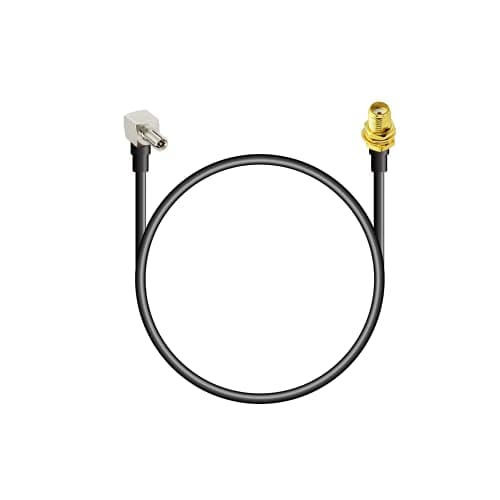 Image of SMA Cable SMA female bulkhead to TS9 male right angle 2G 3G 4G Antenna Router Extension cable 30cm RG174 for Hsdpa Huawei 2G 3G 4G LTE external antenna 4G USB Dongle Modem Hotspot UMTS Mobile
