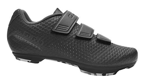 Image of Giro Rev Women’s Road Multi Surface Cycling Shoes, Ideal for Spin, Indoor Cycling, Cycling with 3 Strap Retention System – Black – Size 41 (UK 7)