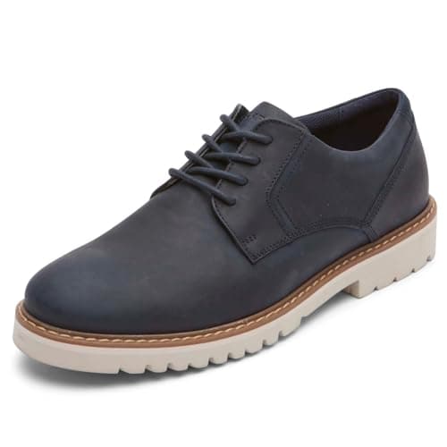 Image of Rockport Maverick Plain Toe Oxford Men's Oxford, New Dress Blues, 10 UK