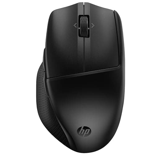 Image of HP 480 Comfort Bluetooth Mouse | Connect up to 3 Devices | 6 Programmable Buttons | 4D Scroll Wheel | Ergonomic | 4000 DPI | Soft Side Grips | Quiet Clicks | Windows 10, 11 and macOS | Black