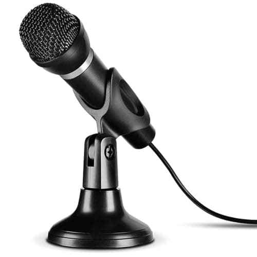 Image of Speedlink Fama Microphone for on the Move (Small Size for 3.5 mm Jack Cable – Black black,SL-800002-BK