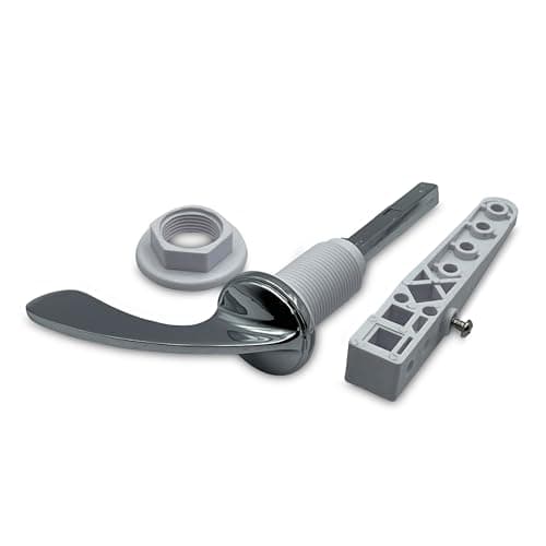 Image of CP133 Chrome Plated 1/2 E Type Toilet Handle Kit – Universal Replacement Cistern Lever for Traditional & Modern Bathrooms, Durable Corrosion Resistant & Easy to Install – Designed for UK Fittings