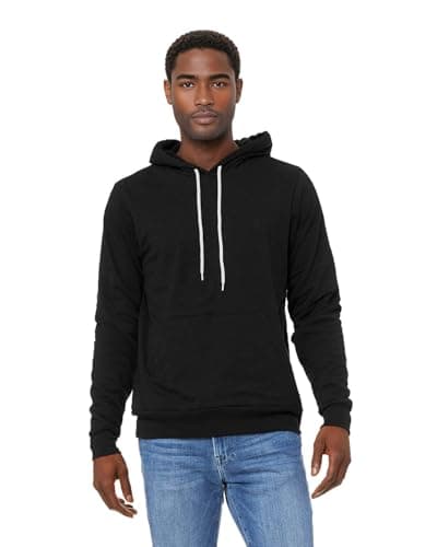 Image of Bella + Canvas - Unisex Sponge Fleece Hoodie - 3719 - XS - Black Heather