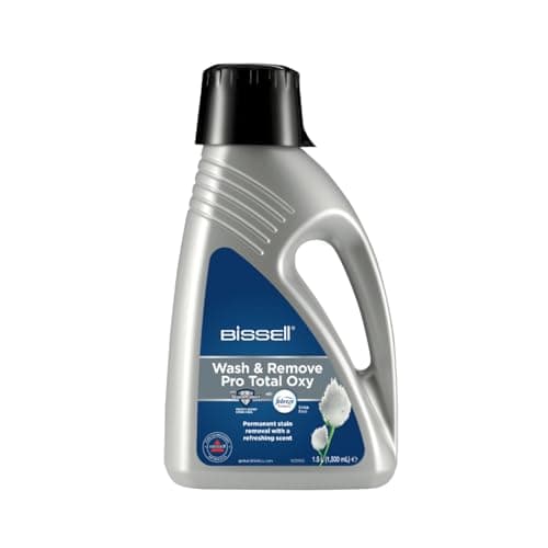 Image of BISSELL Wash & Remove Pro Total, With Febreze, Oxy Boost, Stain Protect, Permanent Stain Remover, Upholstery Shampoo for Use with BISSELL Upright Carpet Cleaners, 1.5 L, 2212E