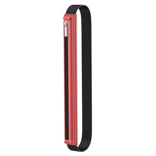 Image of MoKo Case Fit Apple Pencil Pro, USB-C, 1st/2nd Generation, Stylus Pencil Sleeve PU Leather Zipper Pouch with Elastic Band for 9.7"-12.9" Tablet, Hibiscus