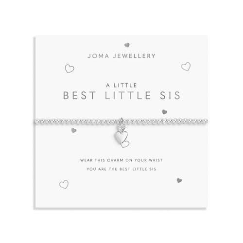 Image of Joma Jewellery A LITTLE BEST LITTLE SIS Silver Plated Bracelet 17.5cm stretch