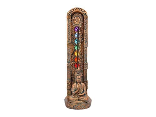 Image of Nemesis Now Ascending Chakras Incense Burner 23.5cm, Bronze