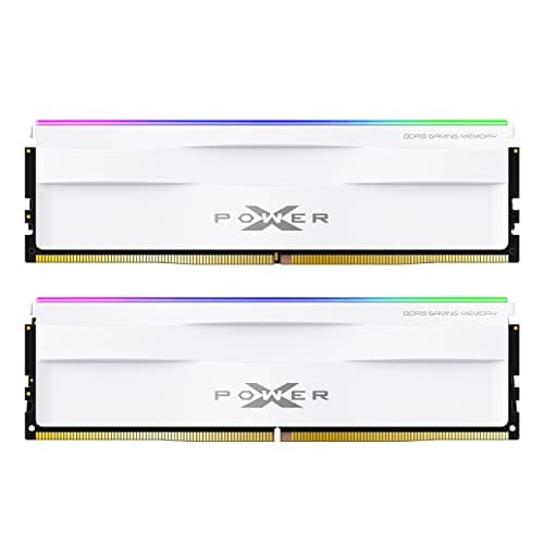 Image of Silicon Power DDR5 32GB (2x16GB) RGB 6000MT/s (PC5-48000) 288-pin CL30 1.35V UDIMM Desktop Memory Module RAM SP032GXLWU60AFDH White RGB