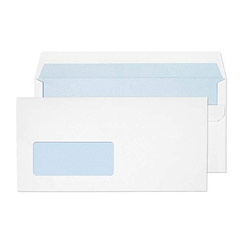 Image of Blake Purely Everyday DL 110 x 220 mm 90 gsm Window Self Seal Wallet Envelopes (14884) White - Pack of 1000